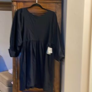 FREE PEOPLE BEACH Black Babydoll Dress NWT Small